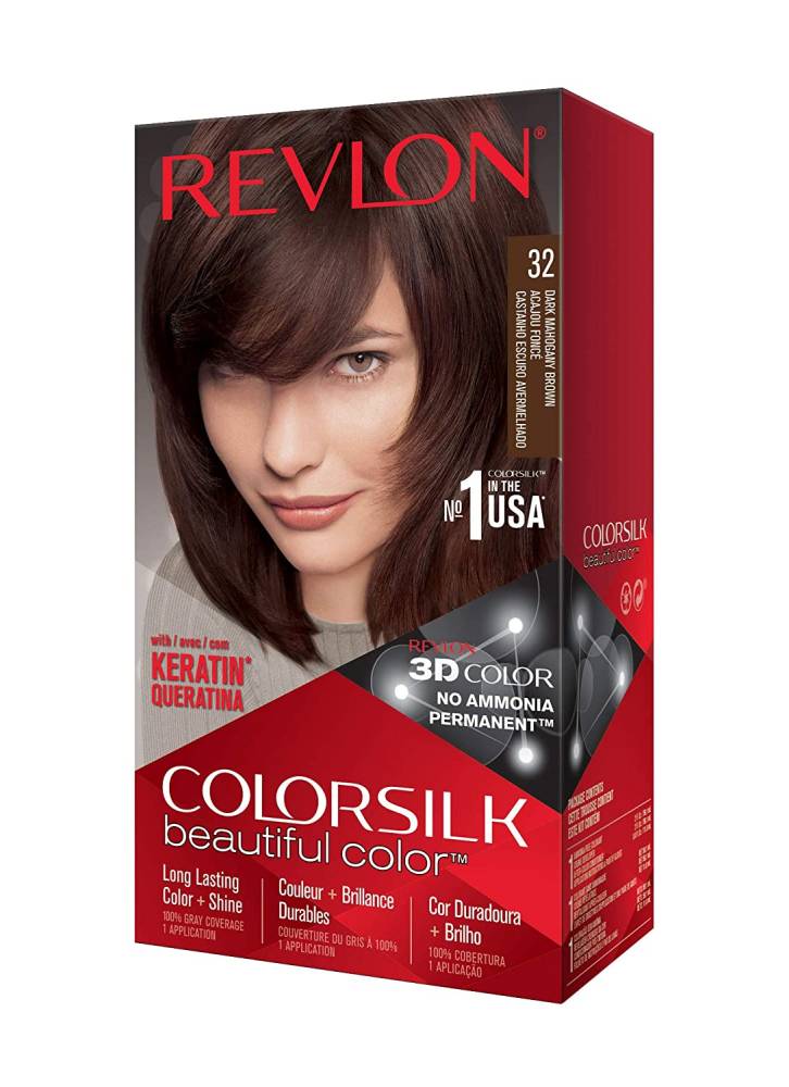 REVLON COLORSILK NOM 32 DARK MAHOGANY BROWN