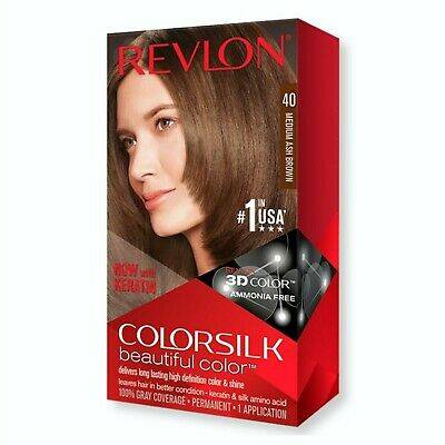 REVLON COLORSILK NO 40 MEDIUM ASH BROWN