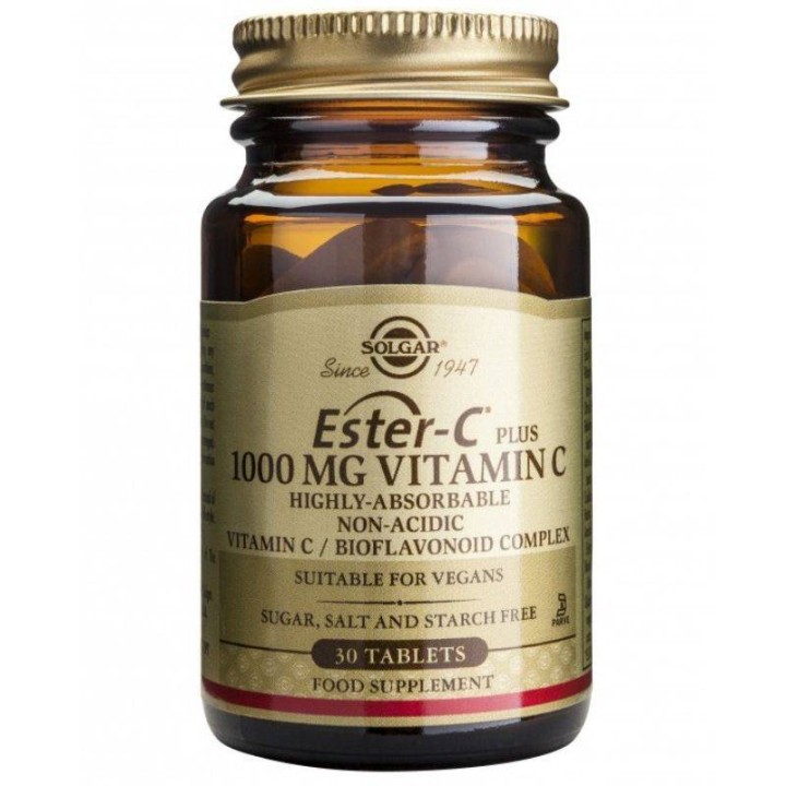 Solgar Ester-C 1000Mg Vitamin C Highly Absorbable For The Support Of Immune System 30 Tablets