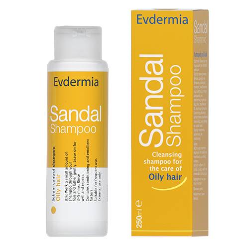 Evdermia Sandal Shampoo Cleansing For The Care Of Oily Hair 250ml