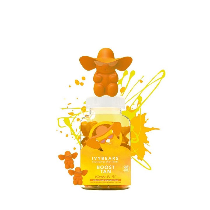 Ivybears Boost Tan Gummies – 60 Count