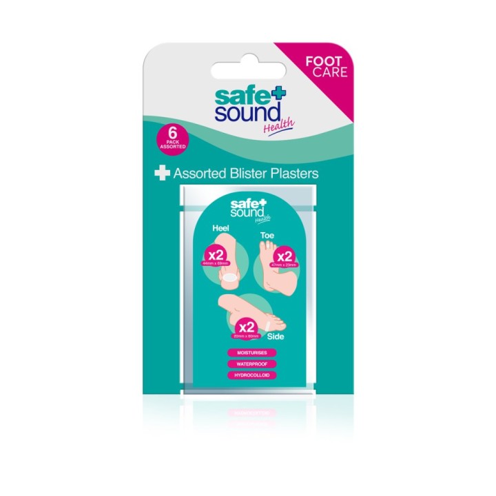 Safe & Sound Assorted Blister Plasters Sa4097 6 Pcs