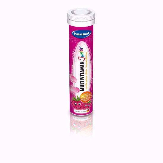 Hansal Multivitamin Junior Effervescent Tablets With Raspberry Taste 20 Pieces