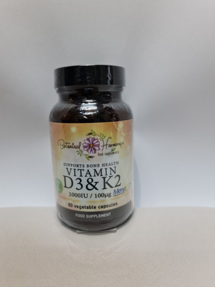 Botanical Harmony Vitamin D3 1000Iu & K2 100Mg 60 Veg Caps