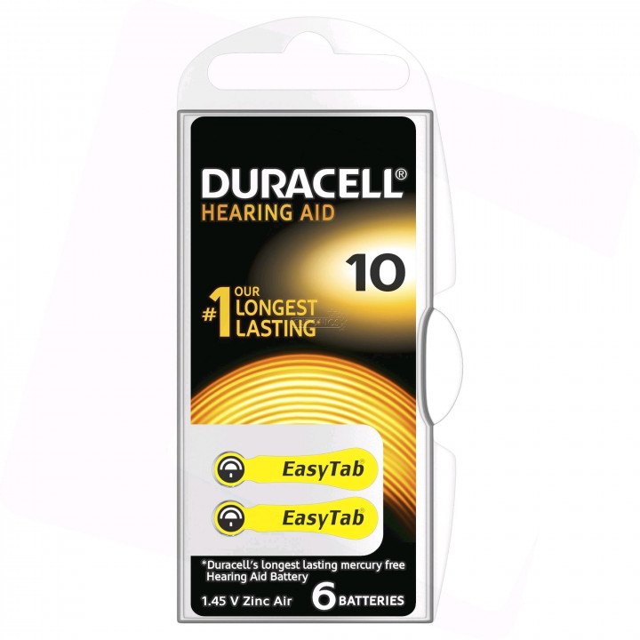 Duracell Batteries Hearing Aid 10 / x6