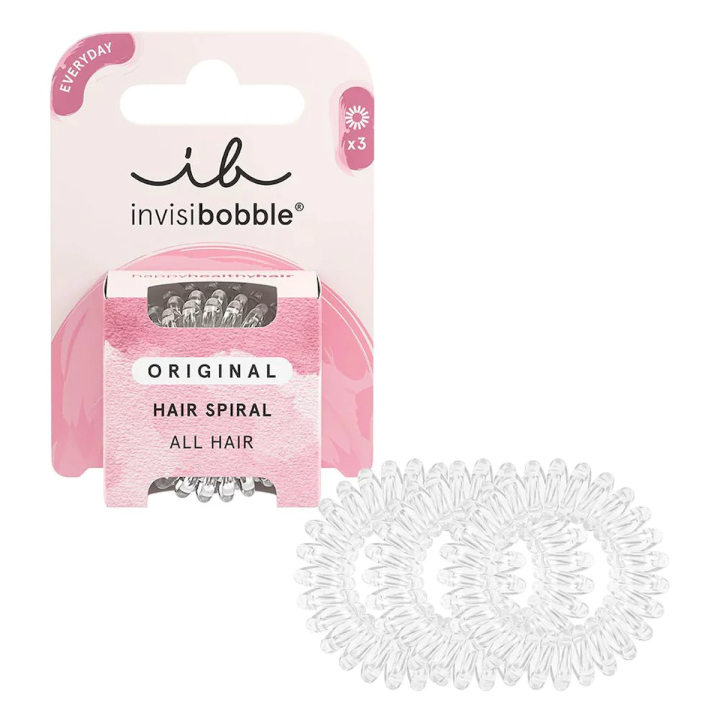 Invisi Bobble Original Crystal Clear Hair Elastics 3Pcs