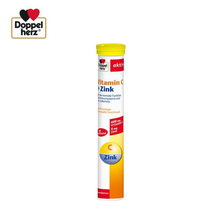 Doppelherz Vitamin C 600Mg & Zinc 5Mg 15 Effervescent Tablets