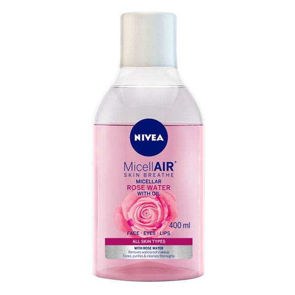 Nivea 82366 Micellar make up remover Water With Bio Rose Water & Oil 400Ml