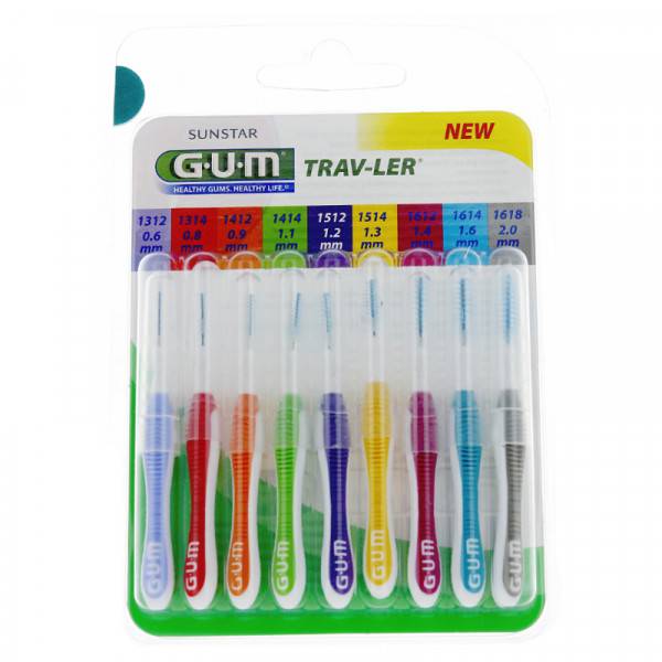 Gum Trav-Ler Interderntal Brushes Multipack x9