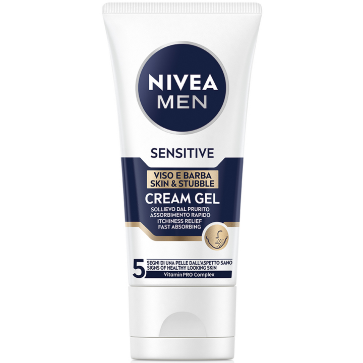 Nivea Men Sensitive Skin & Stubble Gel Cream – 50ml