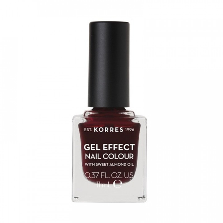 Korres Gel Effect Nail Color 57 Burgundy Red