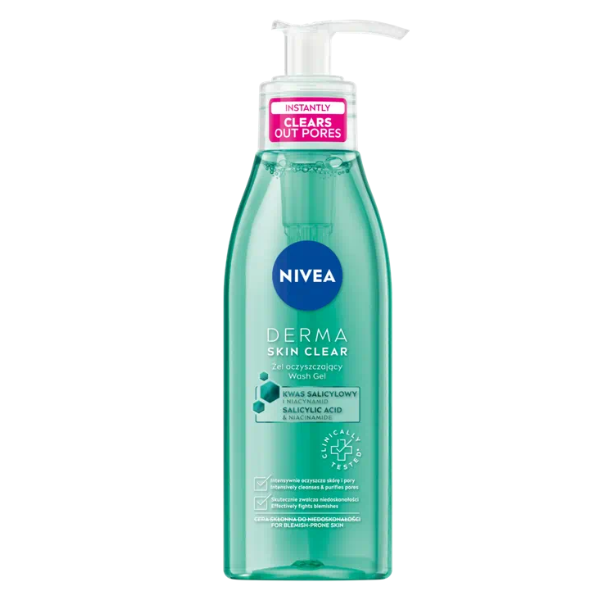 Nivea 98755 Derma Skin Clear Gel Wash 150Ml