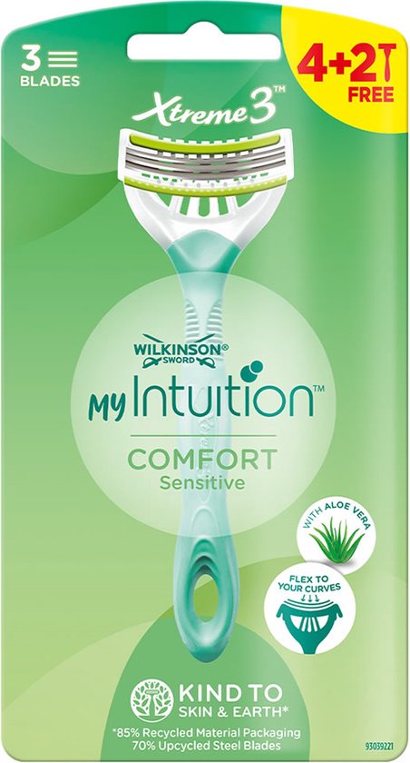 Wilkinson Sword Xtreme 3 My Intuition Comfort Sensitive Disposable Razors 6 Pieces