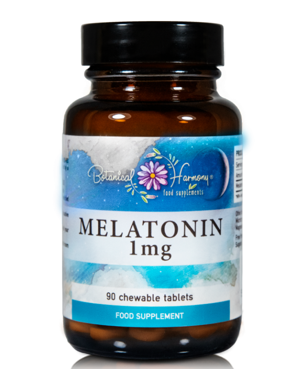 Botanical Harmony Melatonin 1Mg Helps With The Sleep Disorders 90 Chewable Tablets