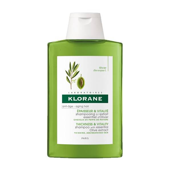Klorane Thickness& Vitality Shampoo With Essential Olive Extract For Thinning Age Weakened Hair 200ml