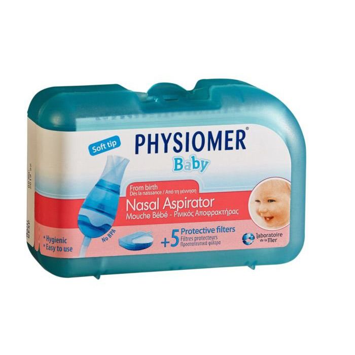 Physiomer Baby Nasal Aspirator With Extra 5 Protective Filters