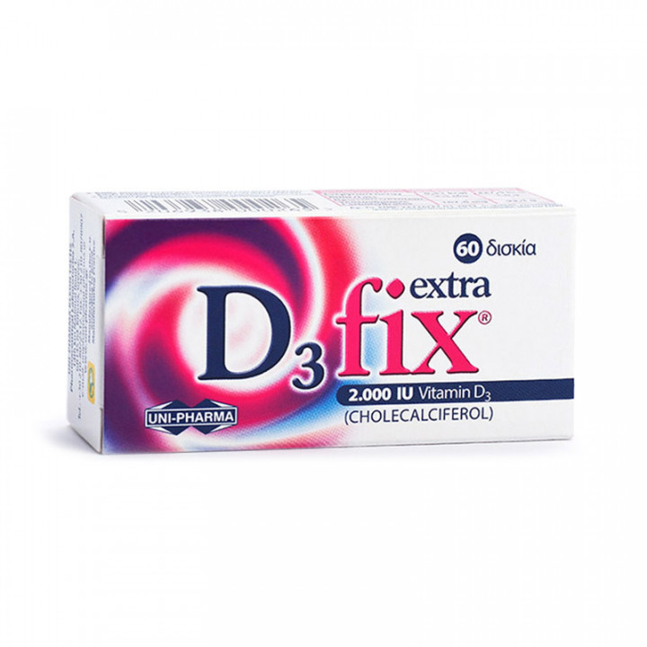 D3 Fix Extra Tablets 2000Iu vitamin D3 60 Capsules
