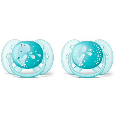 Avent Ultra Soft soother  Girl or Boy 0-6m, 6-18m(2pcs) - Boy 6-18m