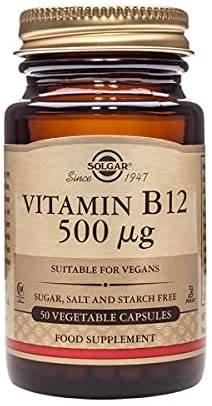 Solgar Vitamin B12 500Mg For Energy Metabolism Support& Nervous System Support 50Capsules