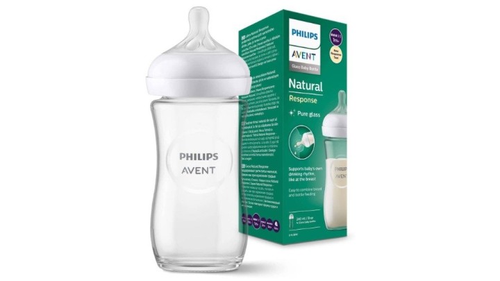 Philips Avent Natural Response Glass Bottle 1M+ Scy933 01 , 240Ml