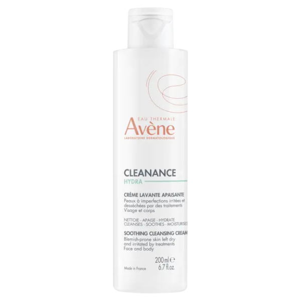 Avene Cleanance Hydra Soothing Cleansing Cream For Skin Left Dry By Treatments 200ml