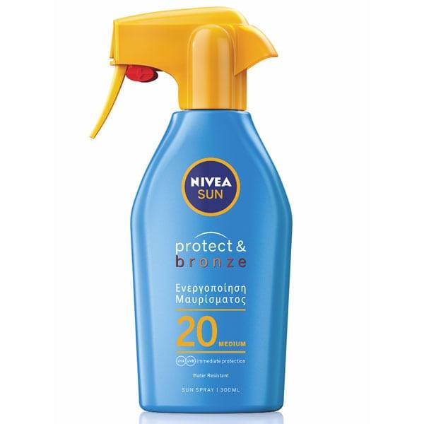 Nivea Sun Protect Bronze Tigger Sunscreen Spray Spf20 300Ml