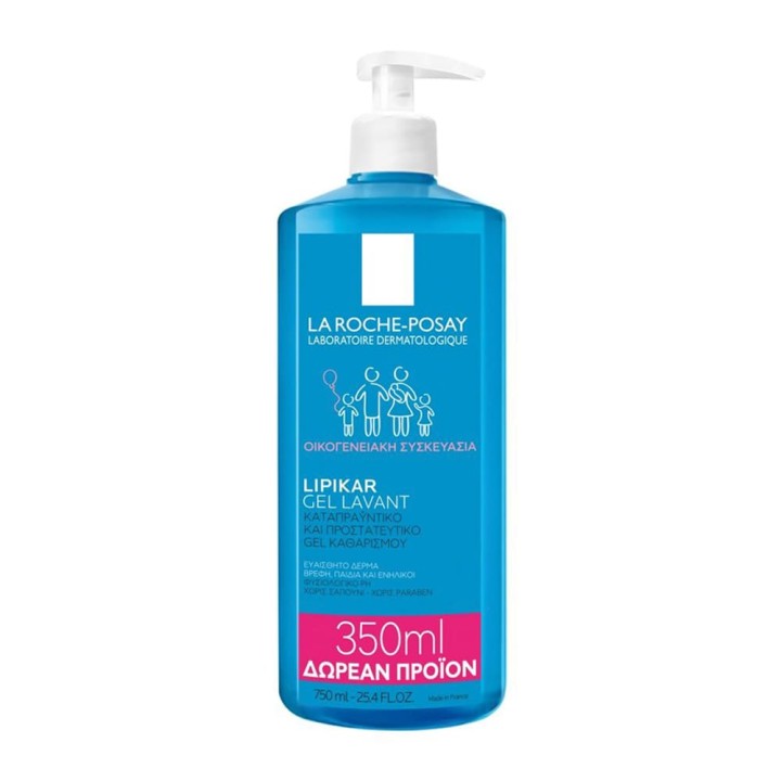 La Roche Posay Lipikar Gel Lavant Promo Pack 750Ml