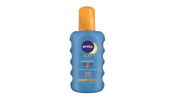 Nivea Sun Protect & Bronze Spray Spf 20, 200Ml