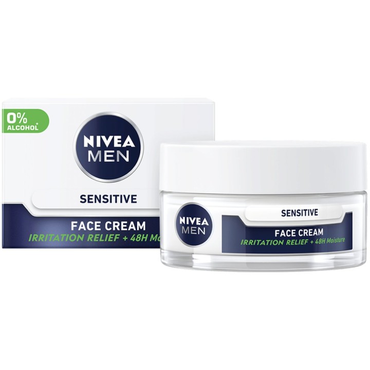Nivea Men 82570 Sensitive Intensive Moisturising Cream Care Gel 50Ml
