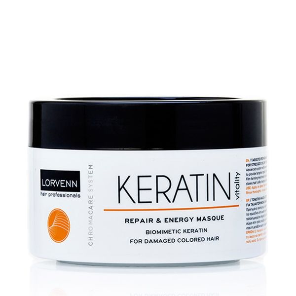 Lorvenn Paris Chromacare System Keratin Vitality Mask Increases Elasticity & Resistance 500Ml