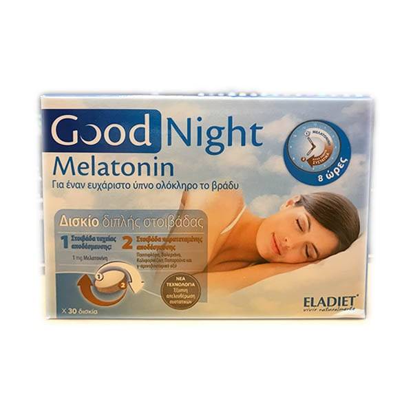 Eladiet Good Night Melatonin 1Mg 30 Tablets