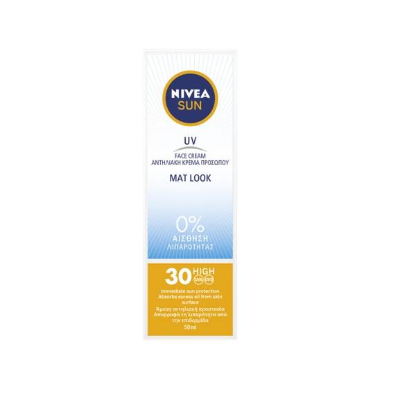 Nivea Sun Uv Face Mat Look 0% Spf30 50Ml