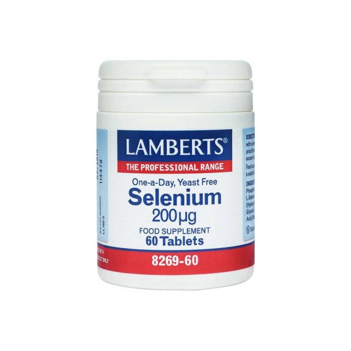 Lamberts Selenium 200Mg 60 Tablets Powerfull Anitoxidant That Helps Protect From Oxidative Stress