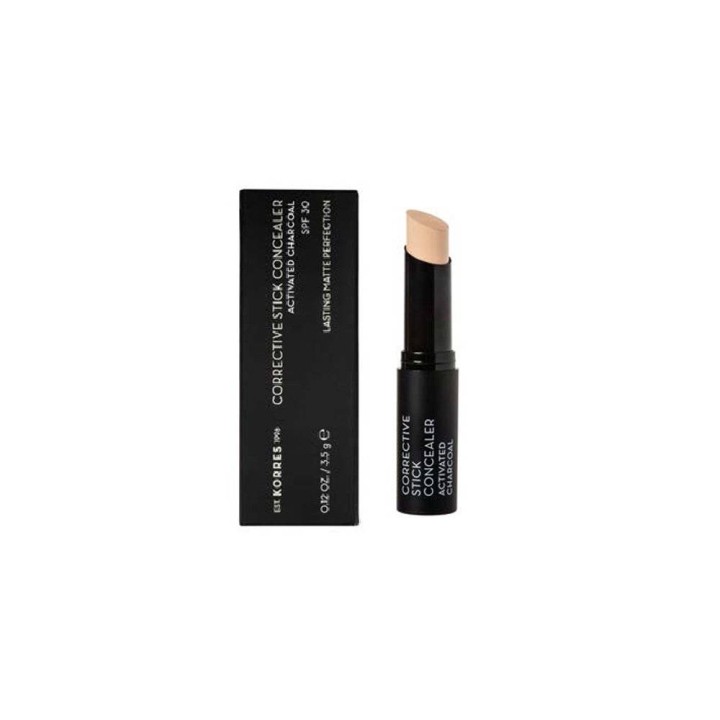 Korres Corrective Stick Concealer Corrector With Activated Charcoal Spf30 Acs3 3.5G