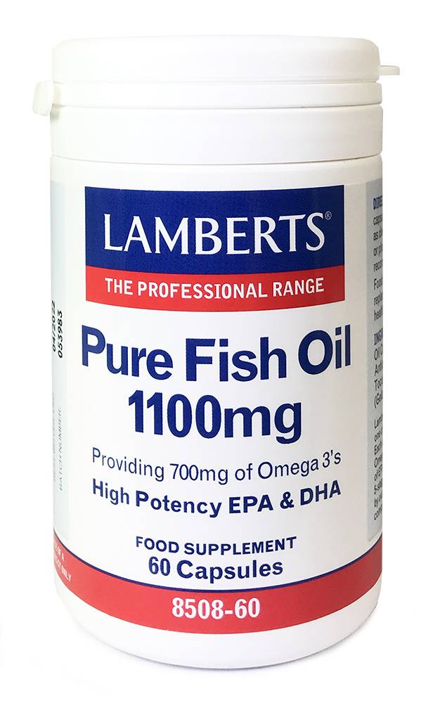 Lamberts Pure Fish Oil 1100Mg 60 Capsules