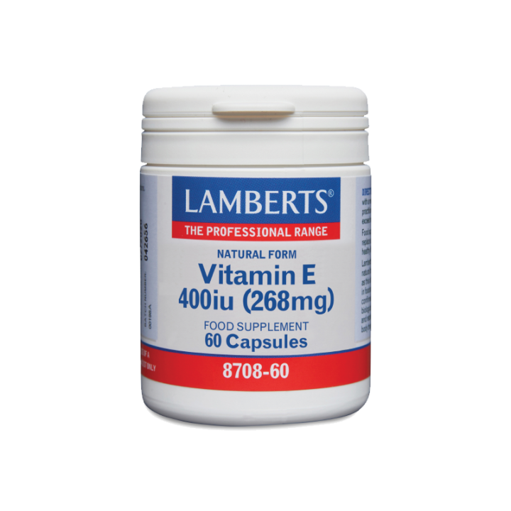 Lamberts Vitamιν E 400Iu Natural Form Vitamin E 268Mg 60 Capsules
