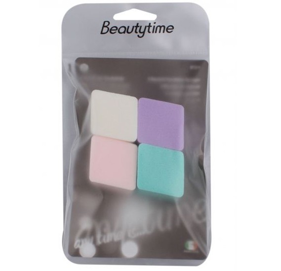 Beautytime Latex Sponges For Foundation In White Blue Pink & White Colour 4Pcs