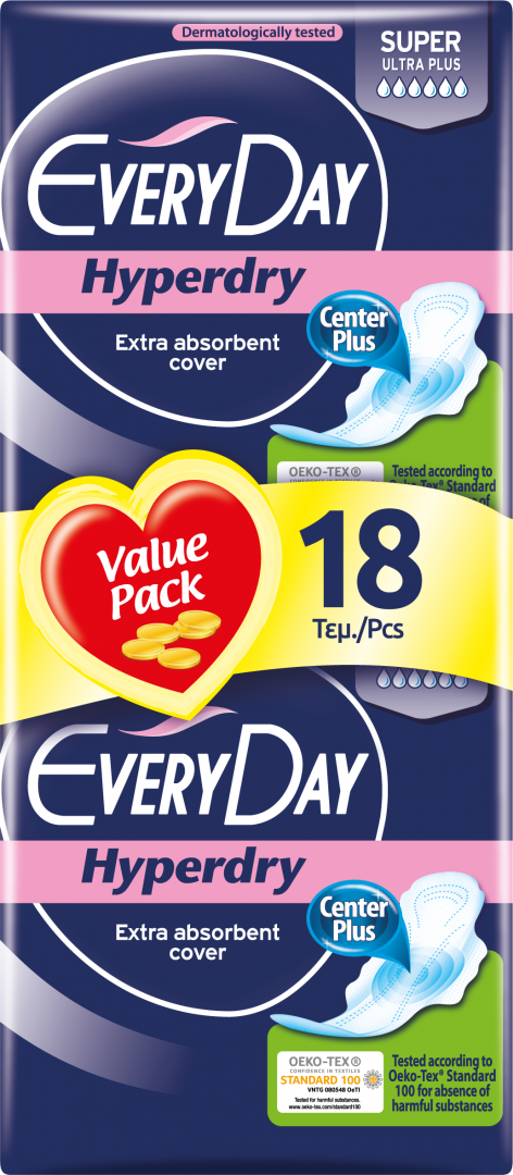 Everyday Ultra Night Duo Servietes 18 Pieces