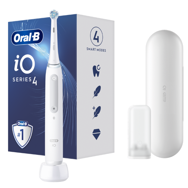Oral-B Io Series 4 Rechargeable Electric Toothbrush Magnetic White