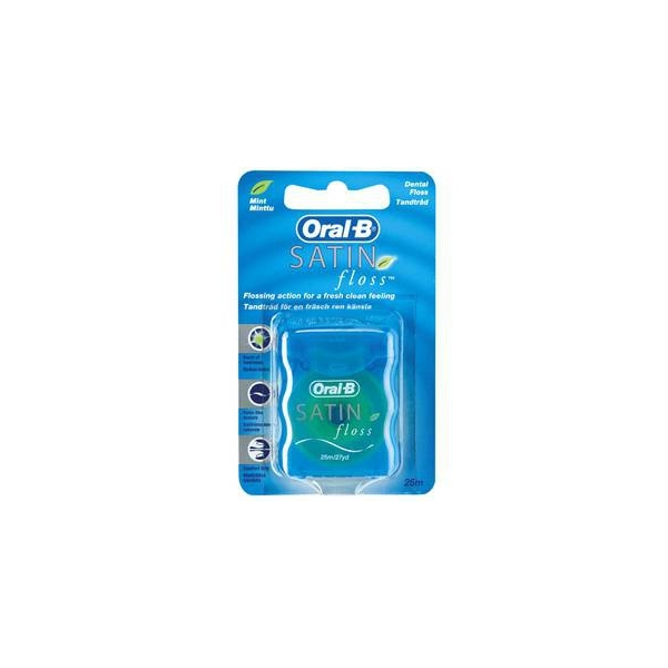 Oral-B Satin Dental Floss Satin Tandtrad Mint Scent 25M