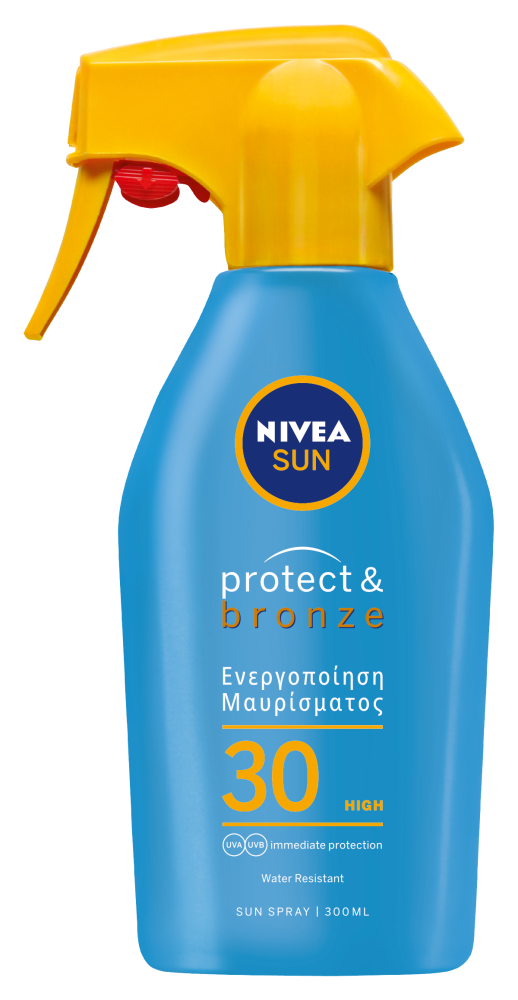 Nivea Sun Protect Bronze Trigger Sunscreen Spray Spf30 300Ml