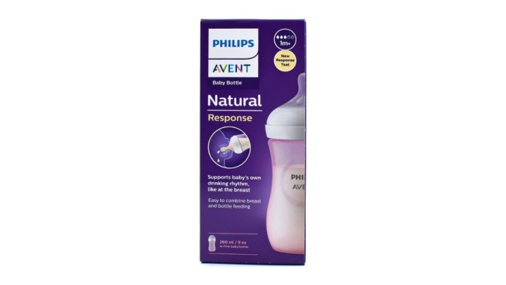 Philips Avent Natural Response Bottle Pink 1M+,260Ml