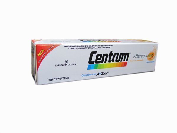 Centrum A-Zinc 20 Effervescent Caps