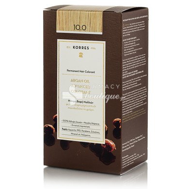 Korres Argan Oil Colorant Platinum Blonde 10.0 Hair Dye