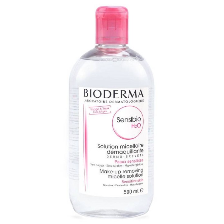 Bioderma Sensibio H2O Soothing Cleansing Tonic Lotion For Sensitive Skin 500ml