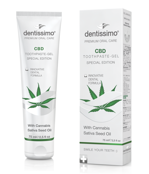 Dentissimo Toothpaste-Gel Cbd With Cannabis Sativa Seed Oil 75ml
