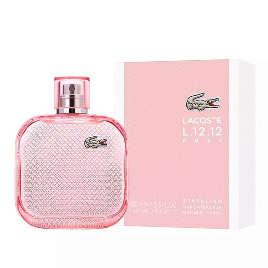 Lacoste Ladies L.12.12 Rose Sparkling Edt Spray 3.3 Oz Fragrances 100Ml