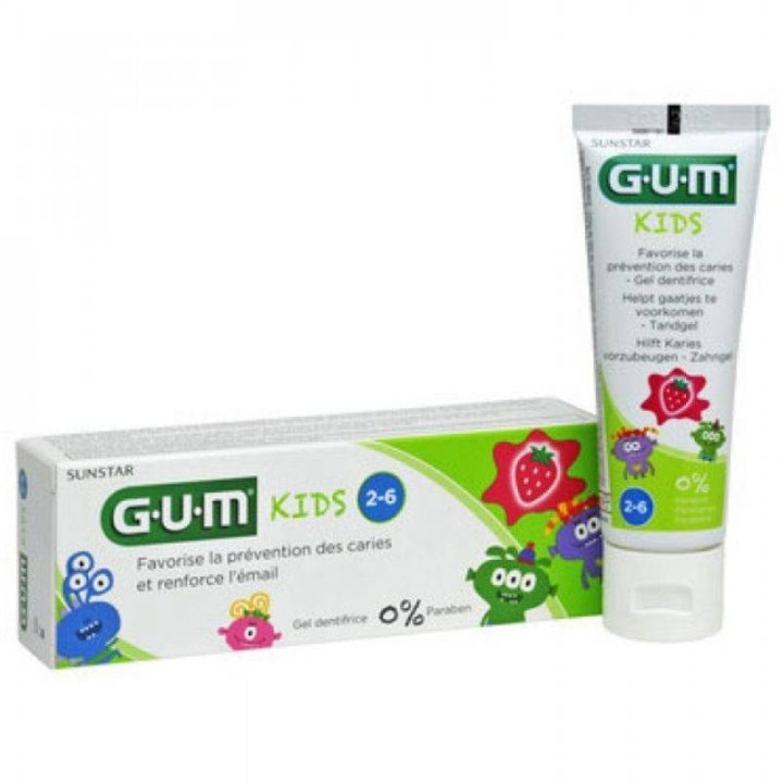 Gum Kids Strawberry Toothpaste 2 6Years 50Ml