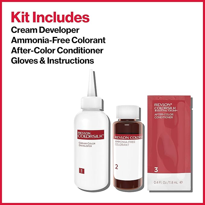 Colorsilk Beautiful Color 55 Light Reddish Brown Revlon 1 Application Hair Color For Unisex