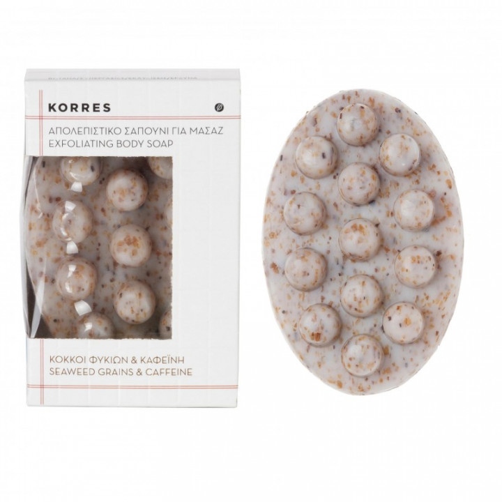 Korres Exfoliating Soap Bar With Seaweed & Caffeine 125G